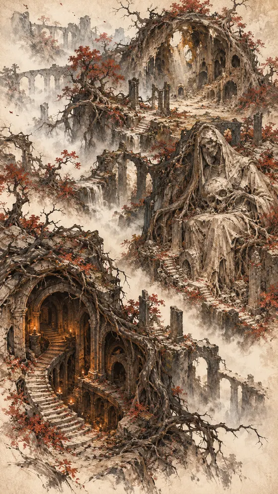 Map of Gloamroot Crypts