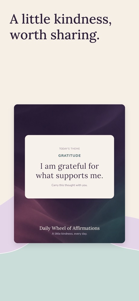 An affirmation shared as an image