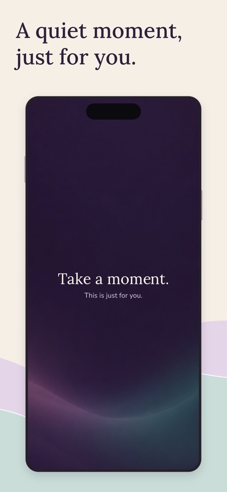The daily welcome: Take a moment, this is just for you