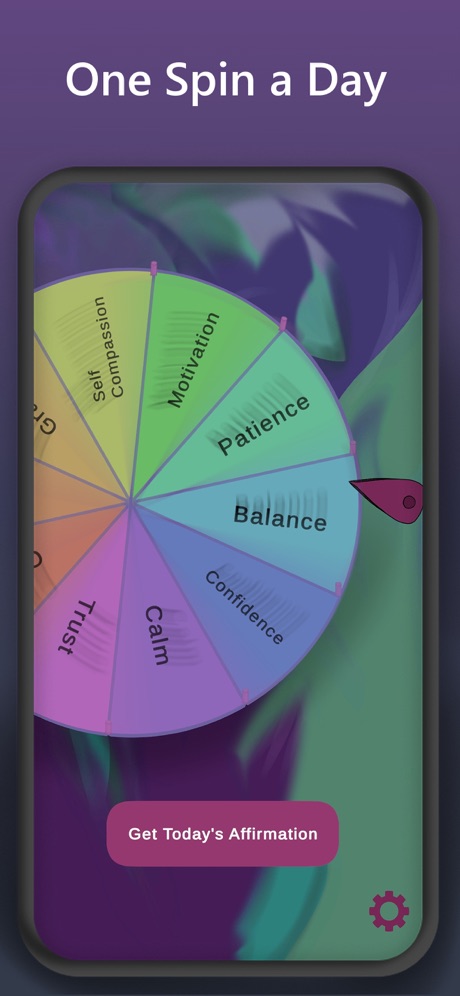 Spinning for today's affirmation